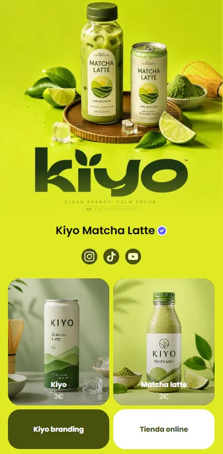 Perfil Kiyo Matcha Latte