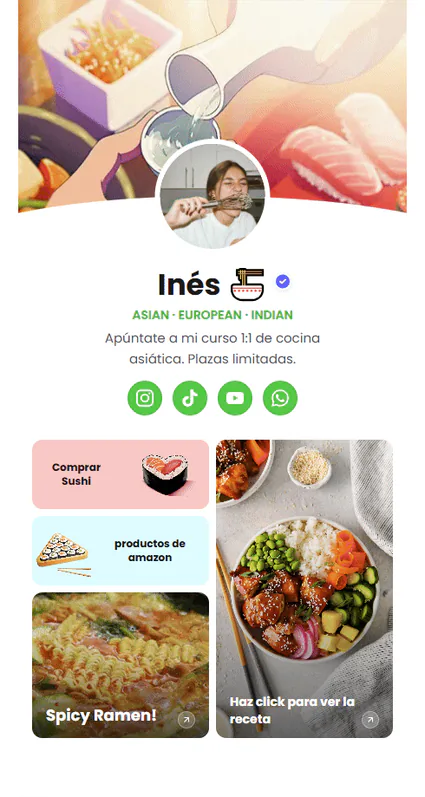 Perfil de recetas Ines